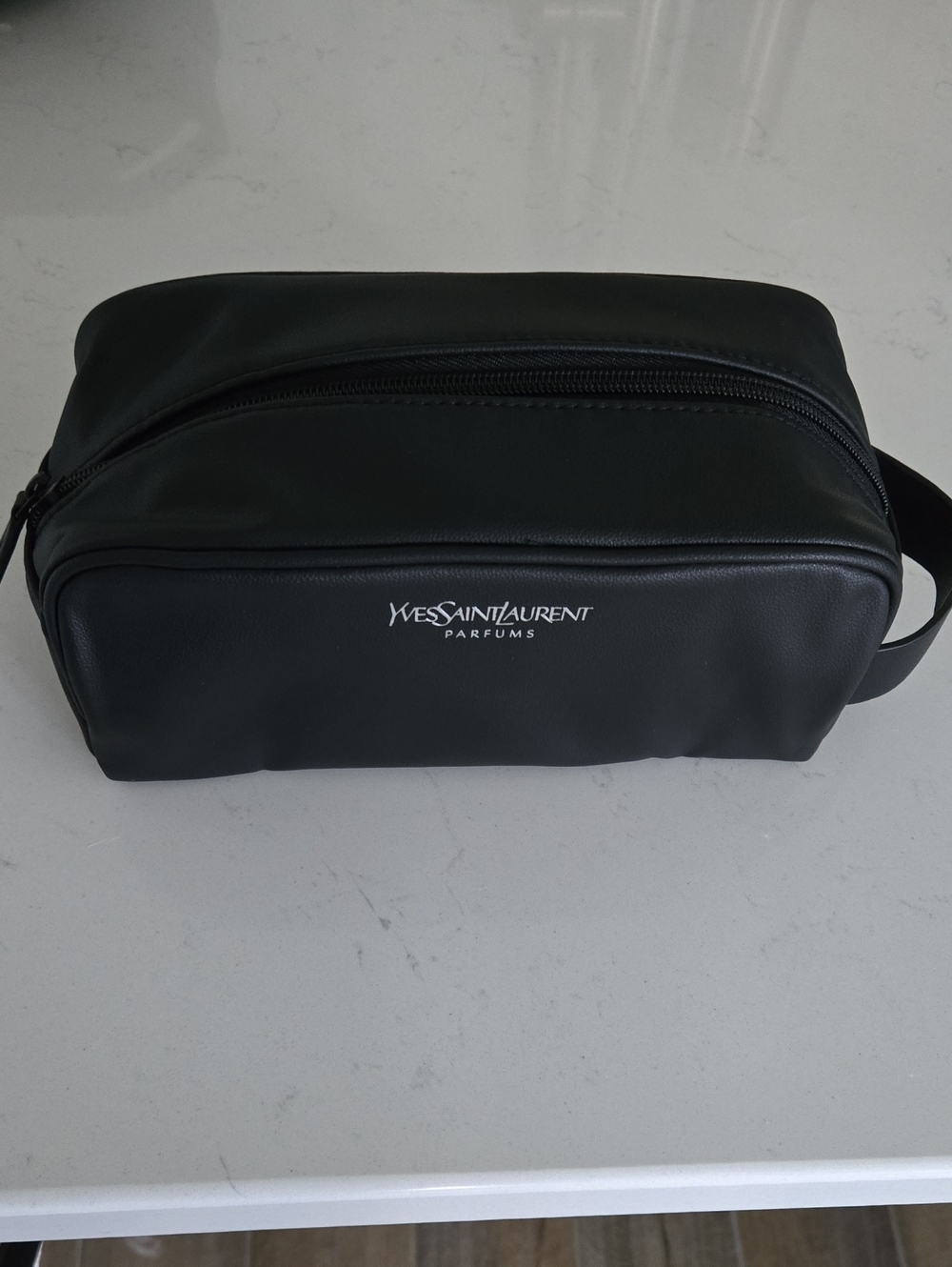 New Never Used YSL Yves Saint Laurent Toiletry Bag Travel Zipper Case Pouch